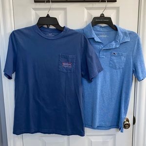 Like new Vineyard vines polo size L16/ T-shirt size XL18